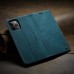 Чохол-книжка CaseMe Нубук для iPhone 12 Pro бірюзовий