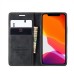 Чохол-книжка CaseMe Нубук для iPhone 12 чорний