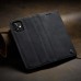 Чохол-книжка CaseMe Нубук для iPhone 12 чорний