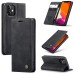 Чохол-книжка CaseMe Нубук для iPhone 12 чорний