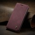 Чохол-книжка CaseMe Нубук для iPhone 12 бордовий
