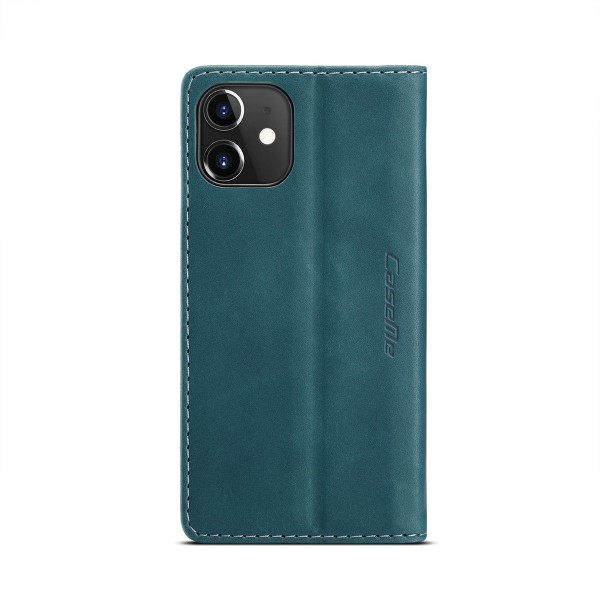 Чохол-книжка CaseMe Нубук для iPhone 12 бірюзовий