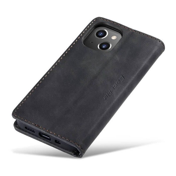 Чохол-книжка CaseMe Нубук для iPhone 13 mini чорний