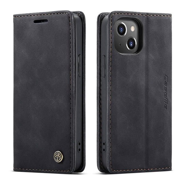 Чохол-книжка CaseMe Нубук для iPhone 13 mini чорний