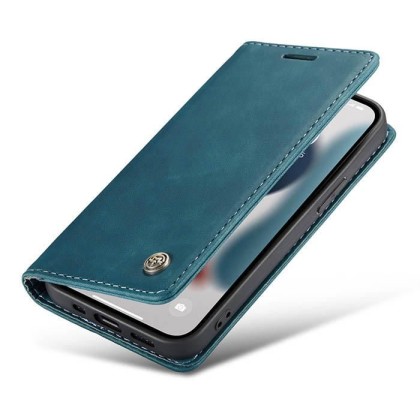 Чохол-книжка CaseMe Нубук для iPhone 13 mini бірюзовий