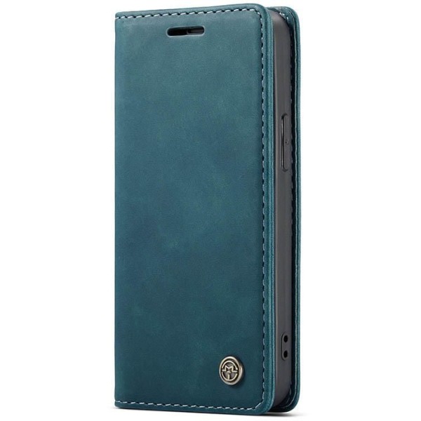 Чохол-книжка CaseMe Нубук для iPhone 13 mini бірюзовий