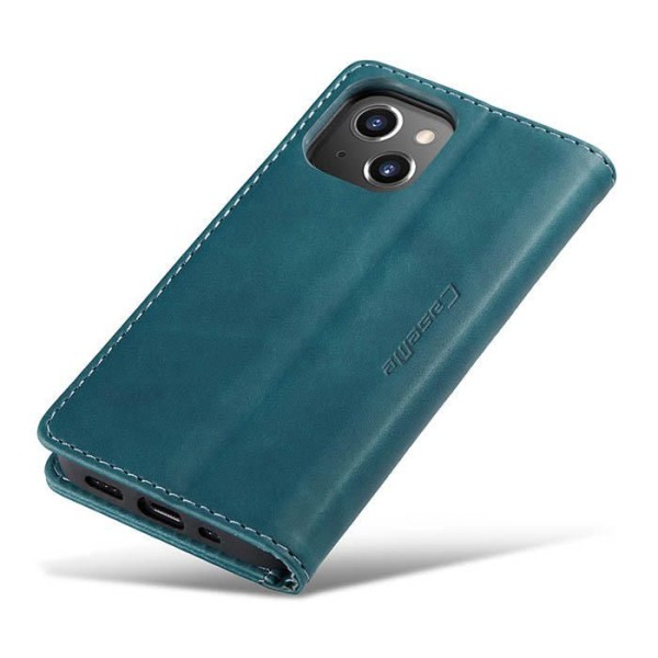 Чохол-книжка CaseMe Нубук для iPhone 13 mini бірюзовий