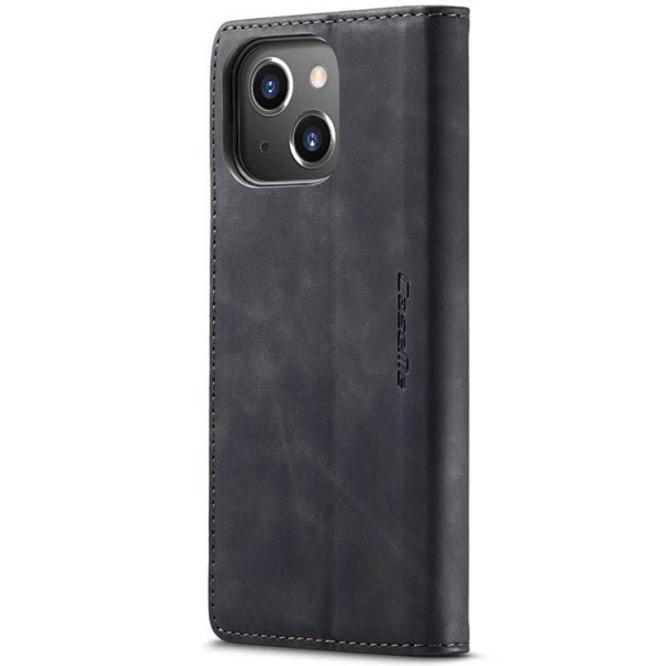 Чохол-книжка CaseMe Нубук для iPhone 13 чорний