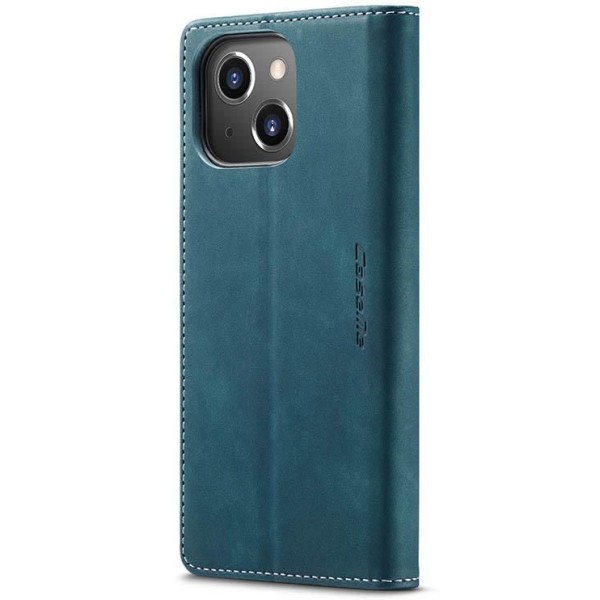 Чохол-книжка CaseMe Нубук для iPhone 13 бірюзовий
