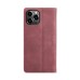 Чохол-книжка CaseMe Нубук для iPhone 15 Pro Max бордовий