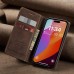 Чохол-книжка CaseMe Нубук для iPhone 15 Pro Max темно-коричневий