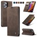 Чохол-книжка CaseMe Нубук для iPhone 15 Pro Max темно-коричневий