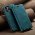 Чохол-книжка CaseMe Нубук для iPhone 15 Pro Max бірюзовий