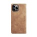 Чохол-книжка CaseMe Нубук для iPhone 15 Pro світло-коричневий