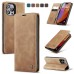 Чохол-книжка CaseMe Нубук для iPhone 15 Pro світло-коричневий