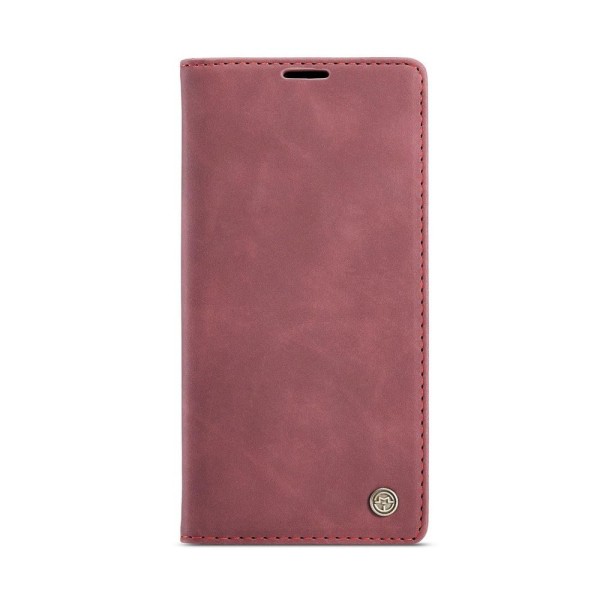 Чохол-книжка CaseMe Нубук для iPhone 15 бордовий