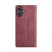 Чохол-книжка CaseMe Нубук для iPhone 16 Plus бордовий