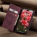 Чохол-книжка CaseMe Нубук для iPhone 16 Plus бордовий