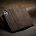 Чехол-книжка CaseMe Нубук для iPhone 16 Plus тёмно-коричневый