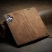 Чохол-книжка CaseMe Нубук для iPhone 16 Plus світло-коричневий