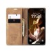 Чохол-книжка CaseMe Нубук для iPhone 16 Plus світло-коричневий