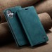 Чохол-книжка CaseMe Нубук для iPhone 16 Plus бірюзовий
