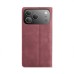 Чохол-книжка CaseMe Нубук для iPhone 17 Pro Max бордовий
