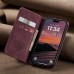 Чохол-книжка CaseMe Нубук для iPhone 17 Pro Max бордовий