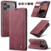 Чохол-книжка CaseMe Нубук для iPhone 17 Pro Max бордовий
