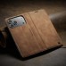 Чохол-книжка CaseMe Нубук для iPhone 17 Pro Max світло-коричневий