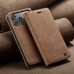 Чохол-книжка CaseMe Нубук для iPhone 17 Pro Max світло-коричневий