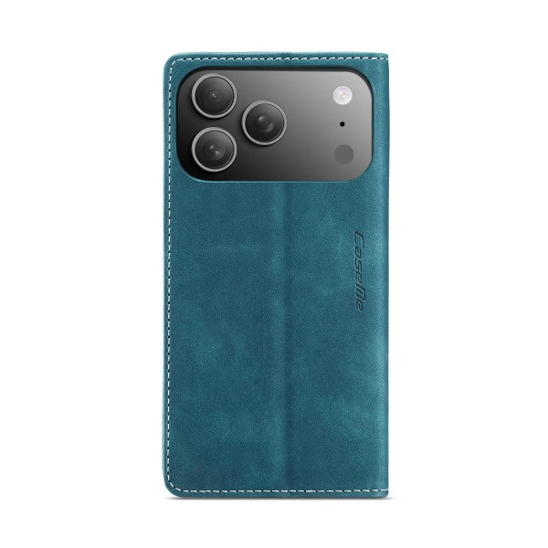 Чохол-книжка CaseMe Нубук для iPhone 17 Pro Max бірюзовий