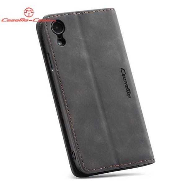 Чохол-книжка CaseMe Нубук для iPhone XR чорний