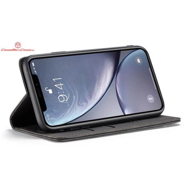 Чохол-книжка CaseMe Нубук для iPhone XR чорний