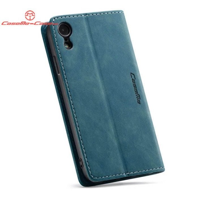 Чохол-книжка CaseMe Нубук для iPhone XR бірюзовий