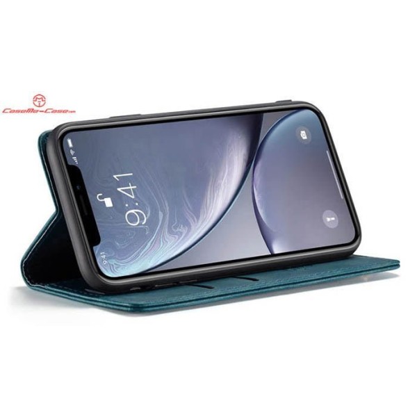 Чохол-книжка CaseMe Нубук для iPhone XR бірюзовий