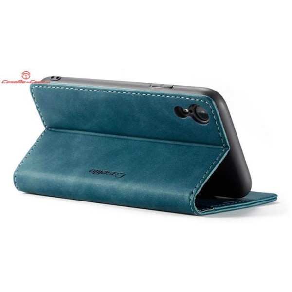 Чохол-книжка CaseMe Нубук для iPhone XR бірюзовий