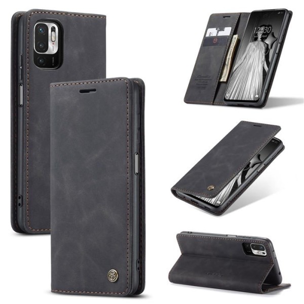 Чохол-книжка CaseMe Нубук для Poco M3 Pro 4G чорний