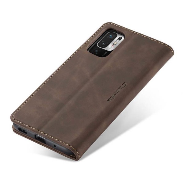 Чохол-книжка CaseMe Нубук для Poco M3 Pro 4G темно-коричневий