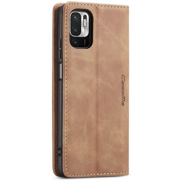 Чохол-книжка CaseMe Нубук для Poco M3 Pro 4G світло-коричневий