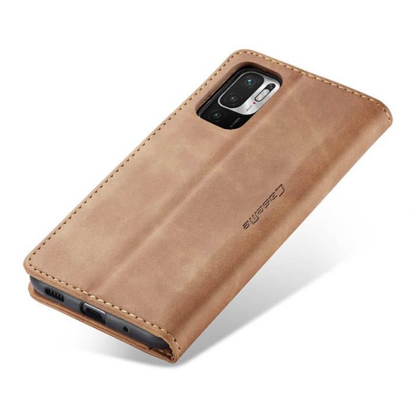 Чохол-книжка CaseMe Нубук для Poco M3 Pro 4G світло-коричневий