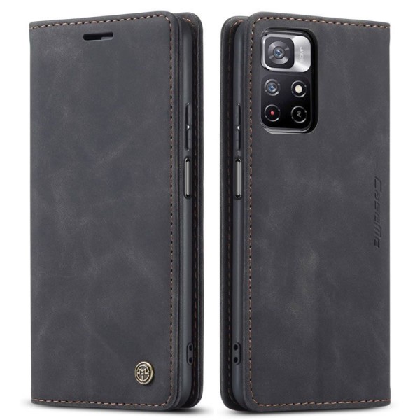 Чохол-книжка CaseMe Нубук для Poco M4 Pro чорний