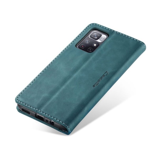 Чохол-книжка CaseMe Нубук для Poco M4 Pro бірюзовий