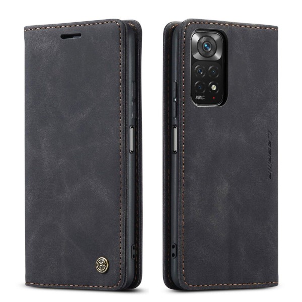 Чохол-книжка CaseMe Нубук для Poco X4 Pro 5G чорний