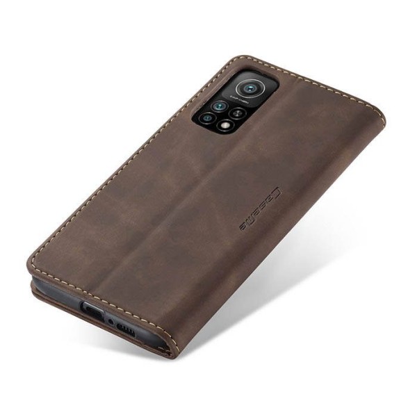Чохол-книжка CaseMe Нубук для Poco X4 Pro 5G темно-коричневий