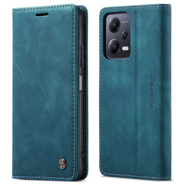 Чохол-книжка CaseMe Нубук для Poco X5 5G бірюзовий