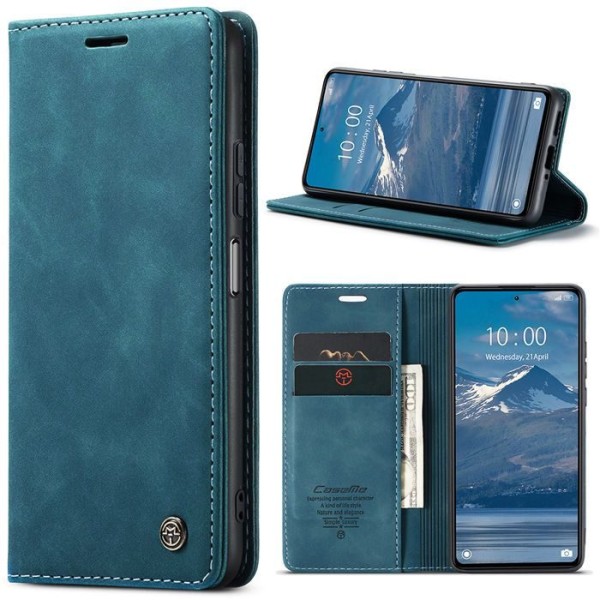 Чохол-книжка CaseMe Нубук для Poco X5 5G бірюзовий