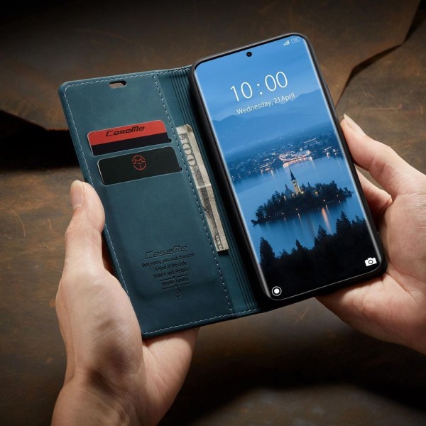 Чохол-книжка CaseMe Нубук для Poco X7 5G бірюзовий