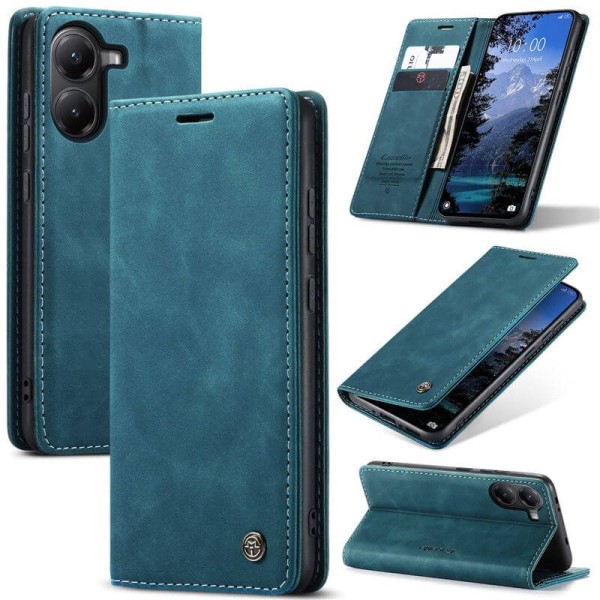 Чохол-книжка CaseMe Нубук для Poco X7 Pro 5G бірюзовий