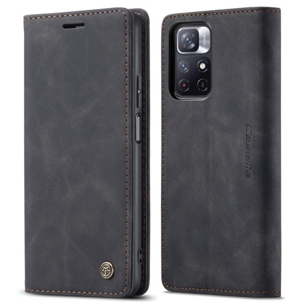 Чохол-книжка CaseMe Нубук для Xiaomi Redmi 10 чорний